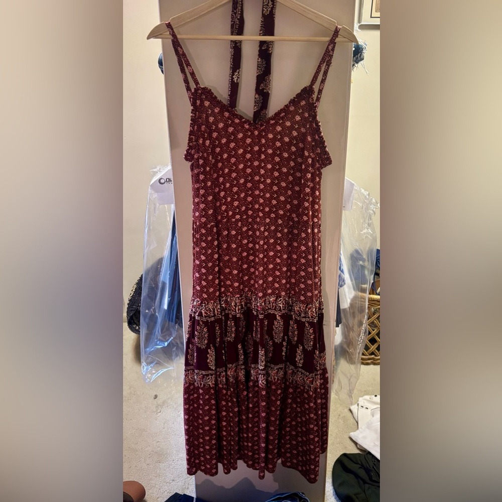 Bishop + Young Boho Midi Dress Size Small